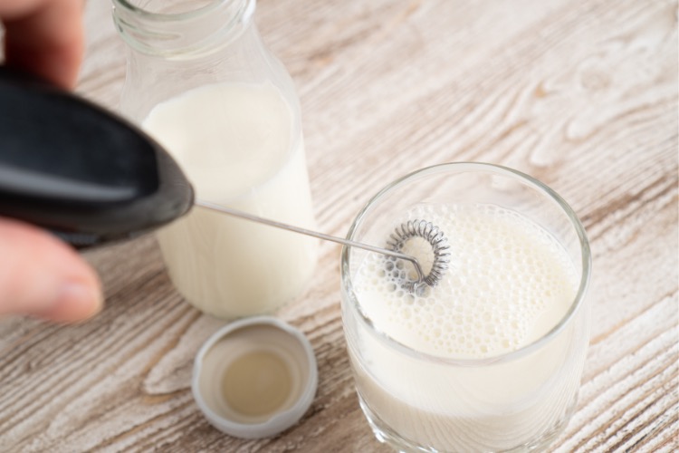 varilla espuma de leche