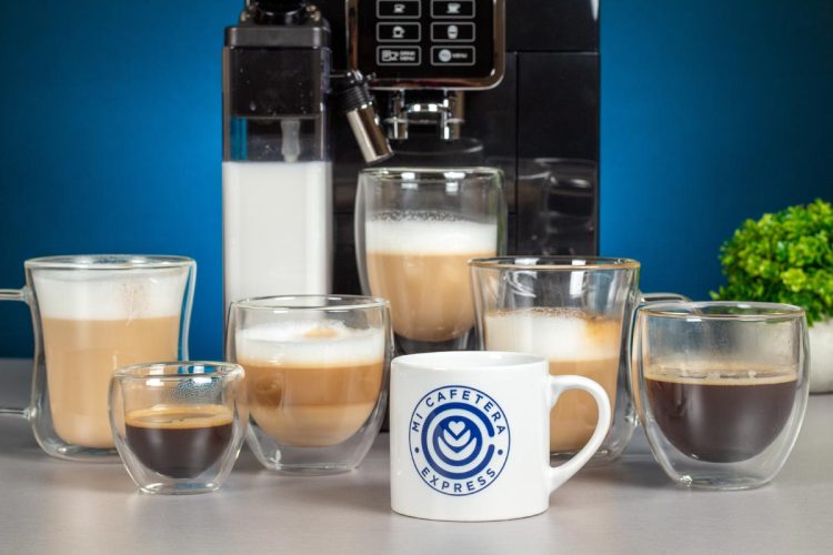 Variedad de recetas de café elaboradas con la cafetera Delonghi Dinamica