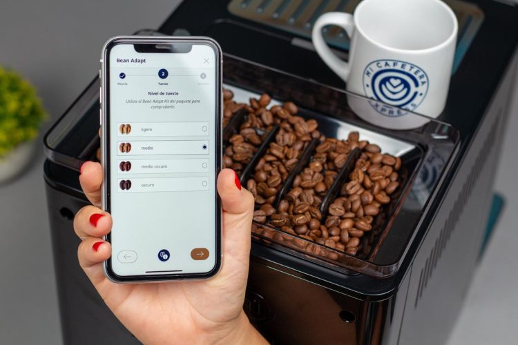 Control de la molienda de la Delonghi Primadonna Soul desde el smartphone