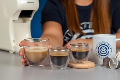 Variedad de cafés elaborados con la cafetera Create Potts